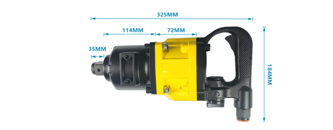 Kunci Pas Dampak Pneumatik 2600nM 1 Inci 0
